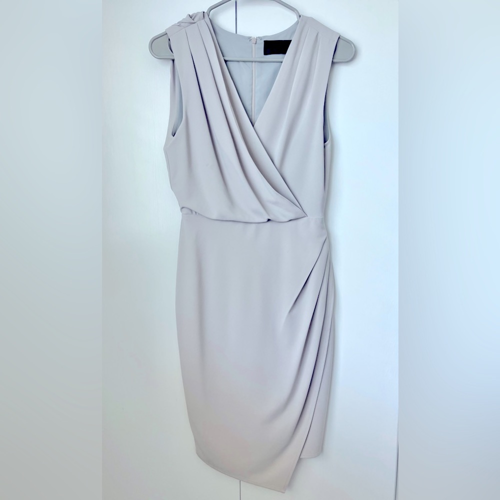 Grey One Shoulder Mini Dress by Blaque Label (Size XS)